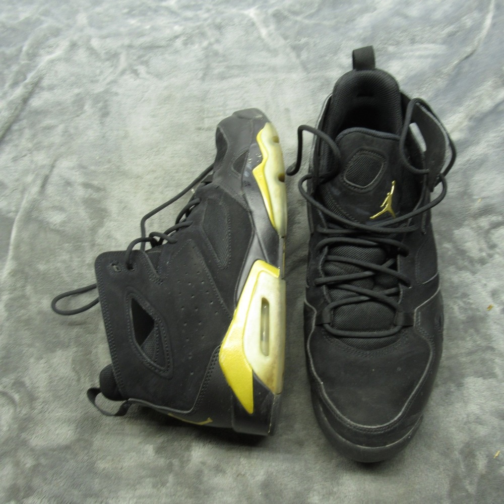 Nike Mens 11 Athletic Shoes Black Jordan Flight Club 91Gold Basketball Lace Up